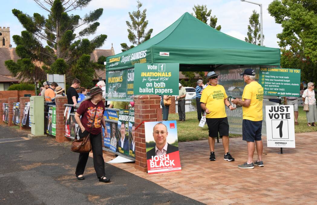 A polling booth at the Dubbo Uniting Church on 2023 state election day. Picture by Amy McIntyre