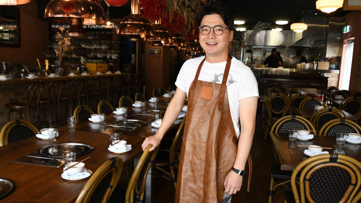 Sammy Jeon at his restaurant in Orange, Mr Lim. Picture by Jude Keogh