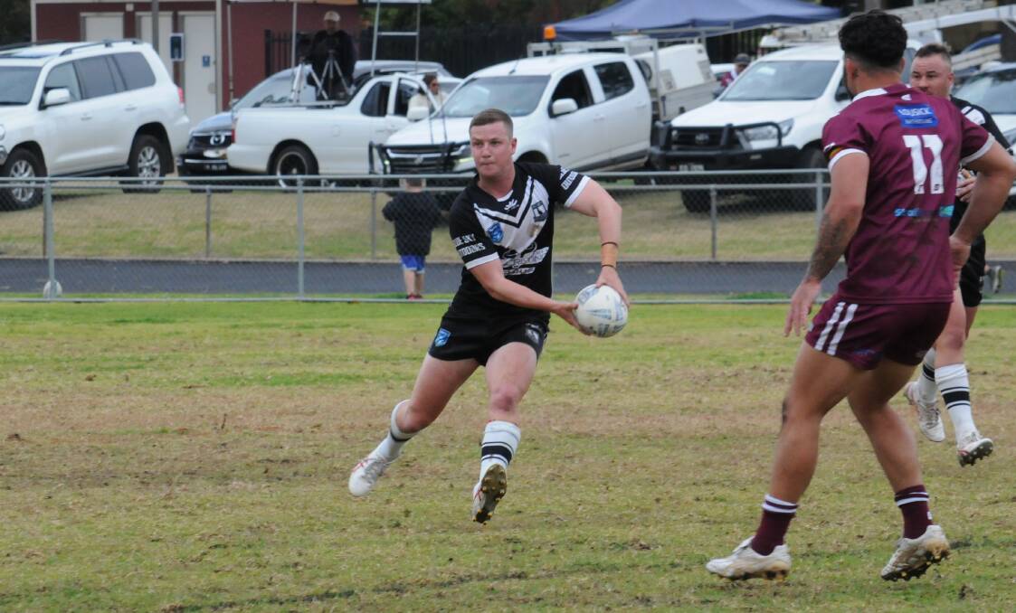 Forbes captain and halfback Nick Greenhalgh in action against the Wellington Cowboys last season. Picture by Nick Guthrie