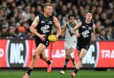 Carlton captain Patrick Cripps has been outstanding but a lacklustre midfield is under scrutiny. Photo: James Ross/AAP PHOTOS