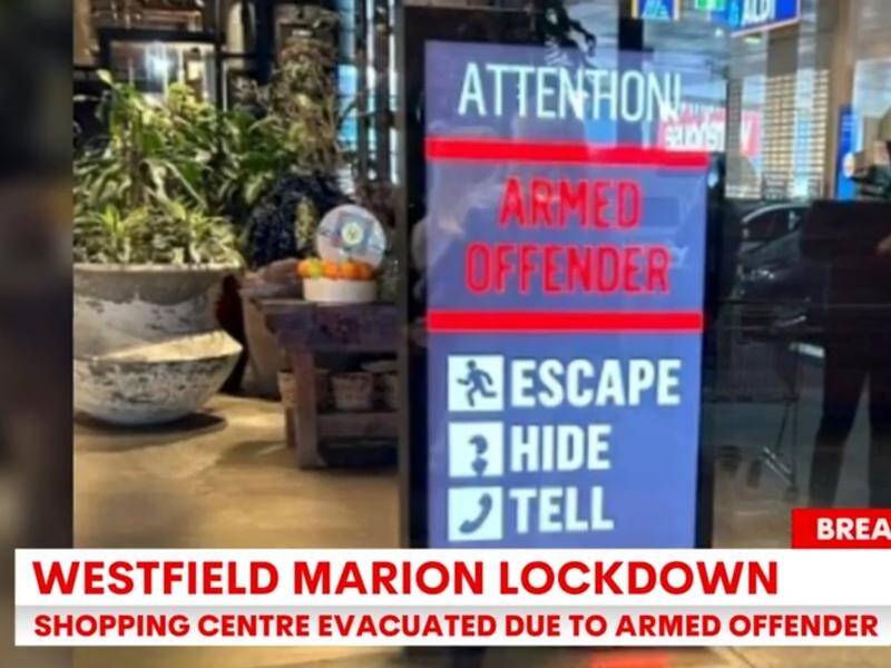 An incident involving armed teenagers has sent Adelaide's largest shopping mall into lockdown. (HANDOUT/7 NEWS)
