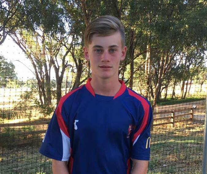 OFF AND RUNNING: Mudgee’s Lochie Endacott was selected as part of the team after having had a great season with the bat in the Inter Council Competition.