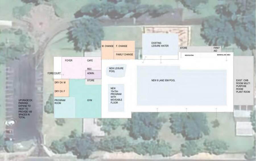 A possible layout of the new pool from the Council report. Image: Mid-Western Regional Council