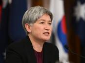 Foreign Minister Penny Wong says Australia will eventually recognise a Palestinian state. (Joel Carrett/AAP PHOTOS)
