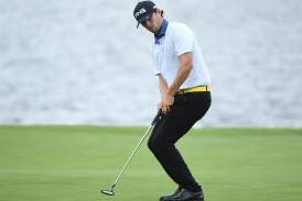 Harrison Endycott has endured a tough second round at the Myrtle Beach Classic to miss the cut. (Dean Lewins/AAP PHOTOS)